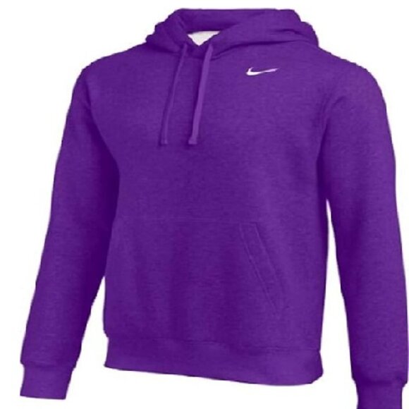 Nike Other - Vintage VTG Nike Pull-Over Purple Hoodie White Swoosh Size XL GUC